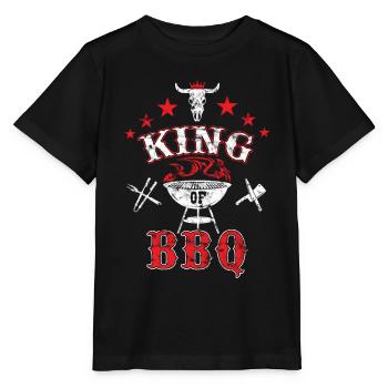 Roi du barbecue - T-shirt bio MINI CREATOR Stanley/Stella Enfant - noir - Devant - Mikhail (115cm)
