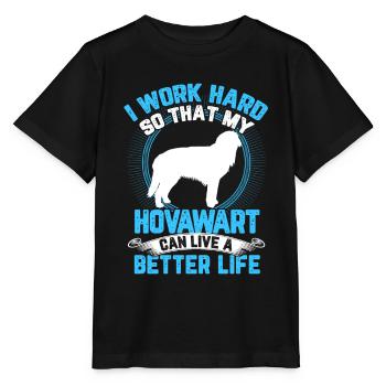 Hovawart arbeite hart derber Bauernhund - Stanley/Stella Kinder T-Shirt MINI CREATOR  - Schwarz - Vorne - Mikhail (115cm)