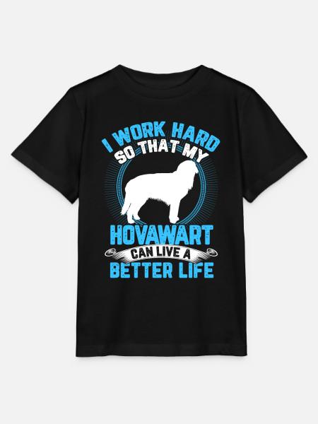 Hovawart arbeite hart derber Bauernhund - Stanley/Stella Kinder T-Shirt MINI CREATOR - Schwarz