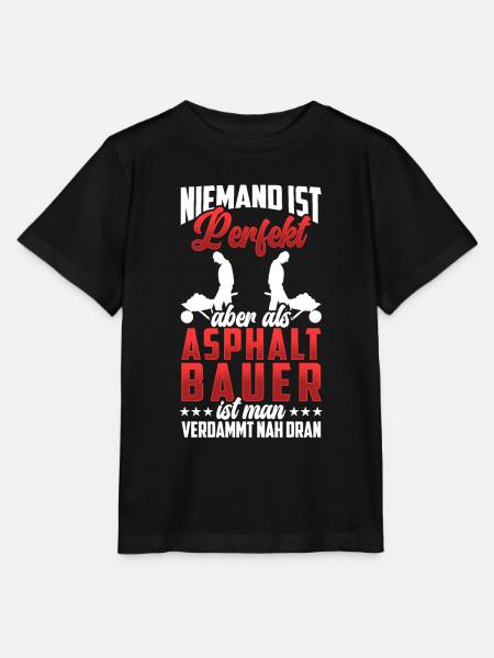 Asphaltbauer sind perfekt Straßenbauer - Stanley/Stella Kinder T-Shirt MINI CREATOR - Schwarz