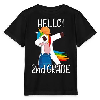 École élémentaire de deuxième année de 2e année Einhorn - T-shirt bio MINI CREATOR Stanley/Stella Enfant - noir - Devant - Mikhail (115cm)
