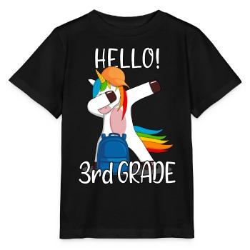 3e année troisième année école élémentaire Einhorn - T-shirt bio MINI CREATOR Stanley/Stella Enfant - noir - Devant - Mikhail (115cm)