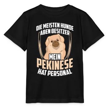 Mein Pekinese hat Personal Peking-Palasthund - Stanley/Stella Kinder T-Shirt MINI CREATOR  - Schwarz - Vorne - Mikhail (115cm)
