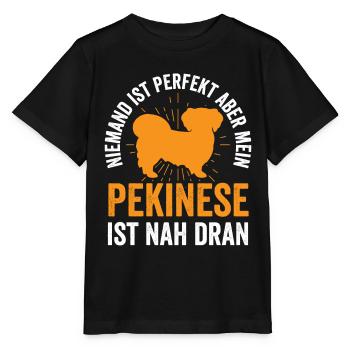 Pekinese ist perfekt Peking-Palasthund - Stanley/Stella Kinder T-Shirt MINI CREATOR  - Schwarz - Vorne - Mikhail (115cm)