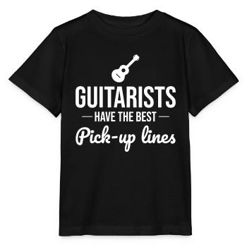 Strumming mit Stil: Die "Pick-Up"-Linien der Gitarristen - Stanley/Stella Kinder T-Shirt MINI CREATOR  - Schwarz - Vorne - Mikhail (115cm)