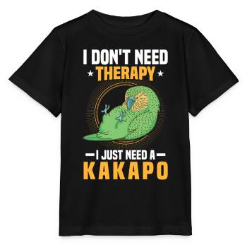 Juste besoin de perroquet kakapo incapable de voler - T-shirt bio MINI CREATOR Stanley/Stella Enfant - noir - Devant - Mikhail (115cm)