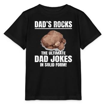 Rock Collecting Rockhounding Funny Geology Dad - Stanley/Stella MINI CREATOR Kids’ T-Shirt - black - Front - Mikhail (115cm)