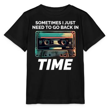 Vintage-Kassette aus den 80ern: Zeitreise mit Stil - Stanley/Stella Kinder T-Shirt MINI CREATOR  - Schwarz - Vorne - Mikhail (115cm)