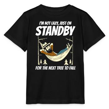 Lumberjack Woodworker Woodcutter Carpenter Funny - Stanley/Stella MINI CREATOR Kids’ T-Shirt - black - Front - Mikhail (115cm)