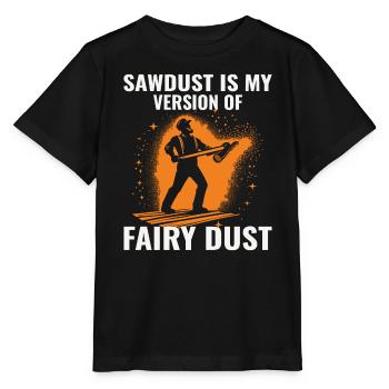 Lumberjack Woodworker Woodcutter Carpenter Sawdust - Stanley/Stella MINI CREATOR Kids’ T-Shirt - black - Front - Mikhail (115cm)