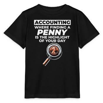 Buchhalter Buchhaltung Buchhaltung Finanzen Lustig - Stanley/Stella Kinder T-Shirt MINI CREATOR  - Schwarz - Vorne - Mikhail (115cm)