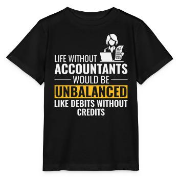 Buchhalter Buchhaltung Buchhaltung Finanzen Lustig - Stanley/Stella Kinder T-Shirt MINI CREATOR  - Schwarz - Vorne - Mikhail (115cm)