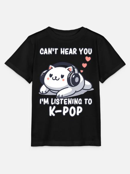 K-Pop KPop Korean musiikkikissa - Stanley/Stella MINI CREATOR lasten t-paita - musta