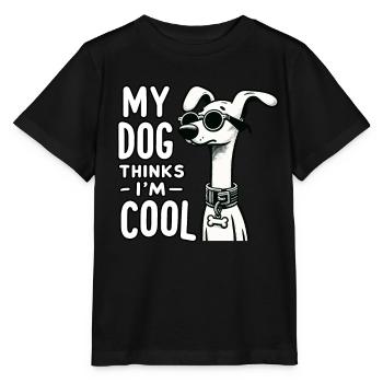 Chien Chien Maman Chien Papa Chien Propriétaire Cool Chien - T-shirt bio MINI CREATOR Stanley/Stella Enfant - noir - Devant - Mikhail (115cm)