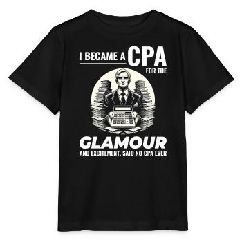 CPA Chronicles: Glamour and Excitement Unveiled - Stanley/Stella MINI CREATOR Kids’ T-Shirt - black - Front - Mikhail (115cm)