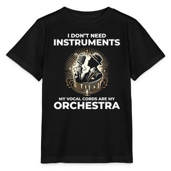 Beatboxing Kultur Orchester Musikalischer Humor Beatbox - Stanley/Stella Kinder T-Shirt MINI CREATOR  - Schwarz - Vorne - Mikhail (115cm)