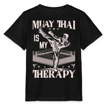 Muay Thai Boxing, Thai Boxer, Thai Boxing - Stanley/Stella Kinder T-Shirt MINI CREATOR  - Schwarz - Vorne - Mikhail (115cm)