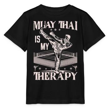 Muay Thai Boxing, Thai Boxer, Thai Boxing - Stanley/Stella Kinder T-Shirt MINI CREATOR  - Schwarz - Vorne - Mikhail (115cm)