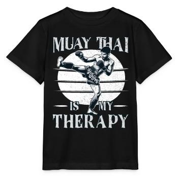 Muay Thai Boxing, Thai Boxer, Thai Boxing - Stanley/Stella Kinder T-Shirt MINI CREATOR  - Schwarz - Vorne - Mikhail (115cm)