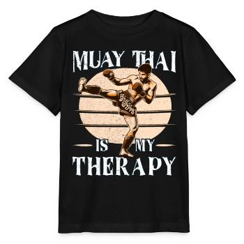 Muay Thai Boxing, Thai Boxer, Thai Boxing - Stanley/Stella Kinder T-Shirt MINI CREATOR  - Schwarz - Vorne - Mikhail (115cm)