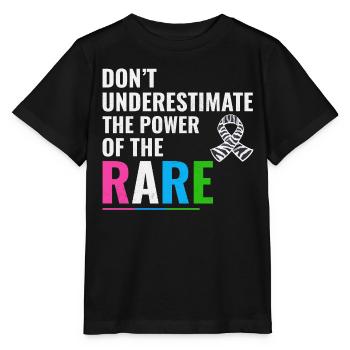 Rare Disease Awareness - Stanley/Stella MINI CREATOR Kids’ T-Shirt - black - Front - Mikhail (115cm)