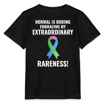 La sensibilisation aux maladies rares embrasse l’extraordinaire - T-shirt bio MINI CREATOR Stanley/Stella Enfant - noir - Devant - Mikhail (115cm)