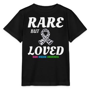 Loved Rare Disease Spread Awareness - Stanley/Stella MINI CREATOR Kids’ T-Shirt - black - Front - Mikhail (115cm)