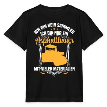 Le constructeur d’asphalte n’est pas un constructeur de routes collectrices - T-shirt bio MINI CREATOR Stanley/Stella Enfant - noir - Devant - Mikhail (115cm)