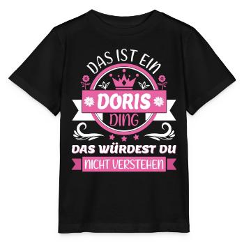 Doris Name Vorname Namenstag Namensgeschenk - Stanley/Stella Kinder T-Shirt MINI CREATOR  - Schwarz - Vorne - Mikhail (115cm)