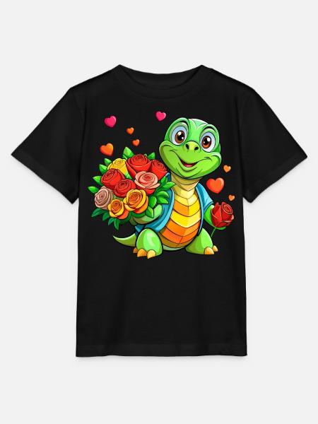 Mega süße Schildkröte - Stanley/Stella Kinder T-Shirt MINI CREATOR - Schwarz