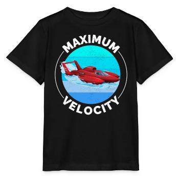 Hydroplane, Bateau, Hors-bord, Bateau à moteur - T-shirt bio MINI CREATOR Stanley/Stella Enfant - noir - Devant - Mikhail (115cm)