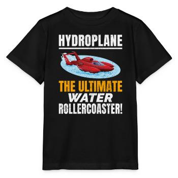 Hydroplane, Boat Racing, Rollercoaster Adventure, - T-shirt bio MINI CREATOR Stanley/Stella Enfant - noir - Devant - Mikhail (115cm)