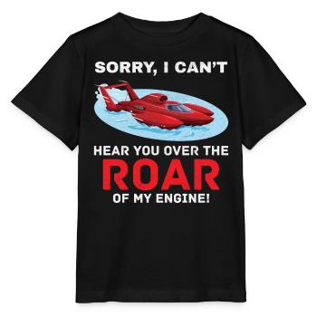 Hydroplane Boat Racing Engine Roar Water sport - Stanley/Stella MINI CREATOR Kids’ T-Shirt - black - Front - Mikhail (115cm)