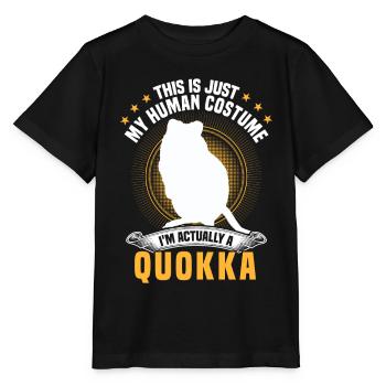 Nur ein Quokka Kostüm Beuteltier Quokka - Stanley/Stella Kinder T-Shirt MINI CREATOR  - Schwarz - Vorne - Mikhail (115cm)