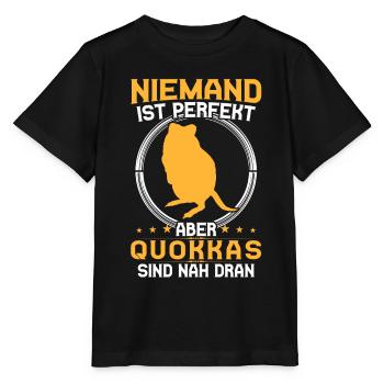 Les quokka sont des quokka marsupiaux parfaits - T-shirt bio MINI CREATOR Stanley/Stella Enfant - noir - Devant - Mikhail (115cm)
