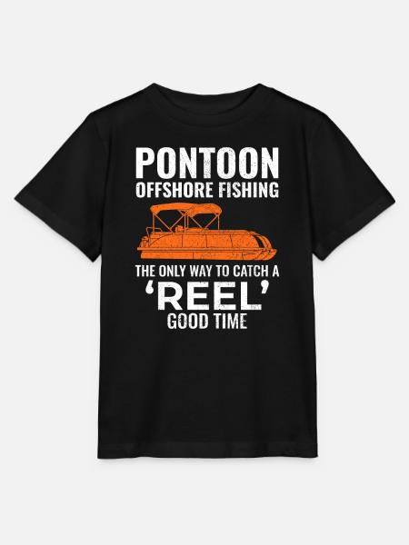 Pontonboot Motorboot Hochseefischen Lustig - Stanley/Stella Kinder T-Shirt MINI CREATOR - Schwarz