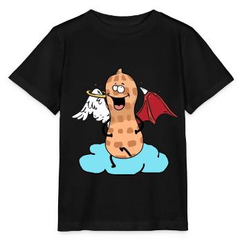 Céleste cacahuète ange petit diable nuage noix - T-shirt bio MINI CREATOR Stanley/Stella Enfant - noir - Devant - Mikhail (115cm)