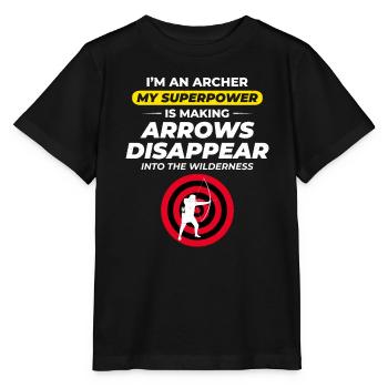 Tir à l’arc Cibles Archer Bullseye Tir Sport - T-shirt bio MINI CREATOR Stanley/Stella Enfant - noir - Devant - Mikhail (115cm)