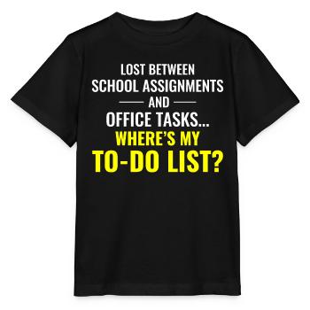 Work Memes Office-Humor Workplace Funny - Stanley/Stella MINI CREATOR Kids’ T-Shirt - black - Front - Mikhail (115cm)