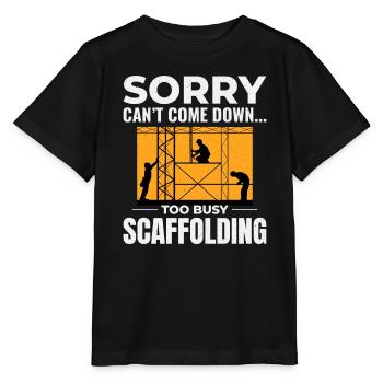 Scaffolder Scaffold Builder Scaffolding Platform - Stanley/Stella MINI CREATOR Kids’ T-Shirt - black - Front - Mikhail (115cm)