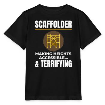 Scaffolder Scaffold Builder Scaffolding Platform - Stanley/Stella MINI CREATOR Kids’ T-Shirt - black - Front - Mikhail (115cm)