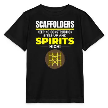 Scaffolder Scaffold Builder Scaffolding Platform - Stanley/Stella MINI CREATOR Kids’ T-Shirt - black - Front - Mikhail (115cm)