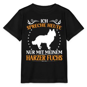 Harzer Fuchs Talk only to Old German Herding Dog - Stanley/Stella MINI CREATOR Kids’ T-Shirt - black - Front - Mikhail (115cm)