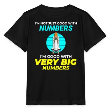 Luft- und Raumfahrtingenieur Raumfahrtraketenwissenschaftler - Stanley/Stella Kinder T-Shirt MINI CREATOR  - Schwarz - Vorne - Mikhail (115cm)