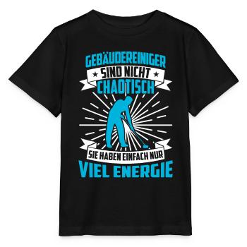 Le nettoyant pour bâtiment n’est pas un nettoyant chaotique pour vitres - T-shirt bio MINI CREATOR Stanley/Stella Enfant - noir - Devant - Mikhail (115cm)