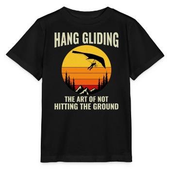 Hang Gliding Air Sports Adventure Soaring Pilot - Stanley/Stella MINI CREATOR Kids’ T-Shirt - black - Front - Mikhail (115cm)