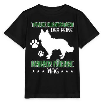 Harz fox do not trust Old German Herding Dog - Stanley/Stella MINI CREATOR Kids’ T-Shirt - black - Front - Mikhail (115cm)