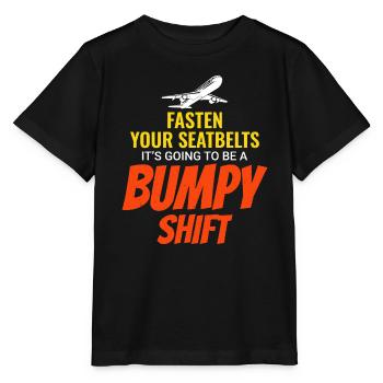 Flugbegleiterin Flugkabine Besatzung Flugbegleiterin - Stanley/Stella Kinder T-Shirt MINI CREATOR  - Schwarz - Vorne - Mikhail (115cm)