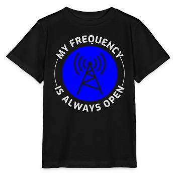 Opérateur radio amateur Fréquence des ondes radio - T-shirt bio MINI CREATOR Stanley/Stella Enfant - noir - Devant - Mikhail (115cm)