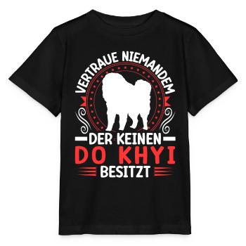 Posséder un Do, Khyi, Do, Dogue tibétain, Mastiff tibétain - T-shirt bio MINI CREATOR Stanley/Stella Enfant - noir - Devant - Mikhail (115cm)